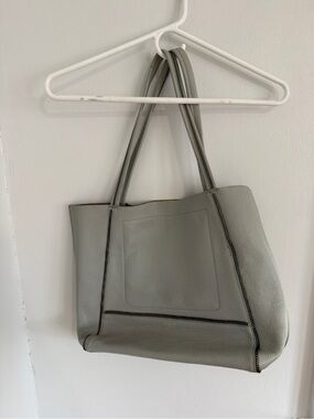 Botkier Light Blue Pebbled Leather Tote Bag